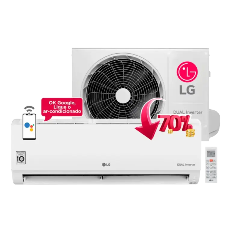 Ar Condicionado LG Dual Inverter Voice +IA 18000 Btus Frio 220v R-32